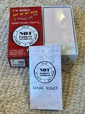 NOT Parent Approved Card Game NEW